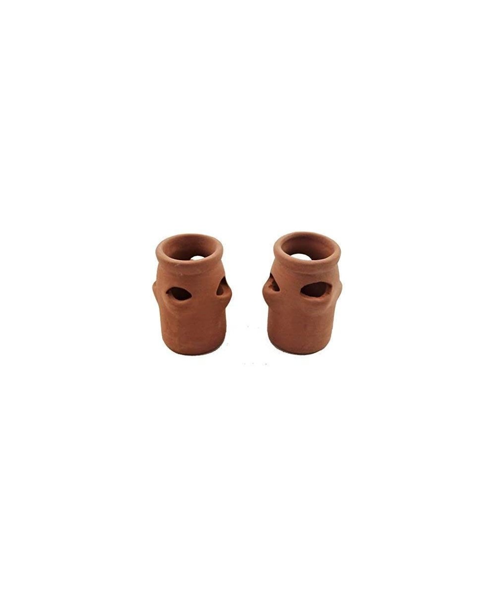 Dollhouse 2 Clay Terracotta Strawberry Plant Pots Garden Accessory $22.06 - Dollhouse Accessories