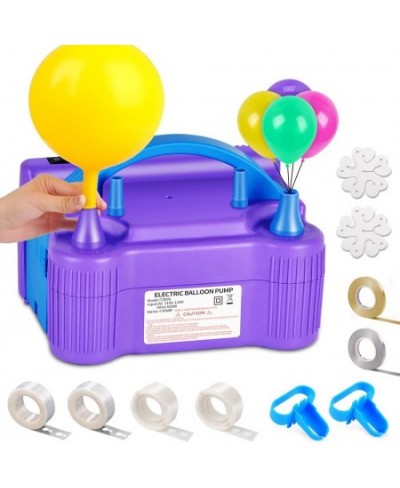 Balloon Pump Electric Balloon Air Pump Dual Nozzle Balloon Inflator Blower with Balloon Arch Strip Kit for Party Supplies Bab...