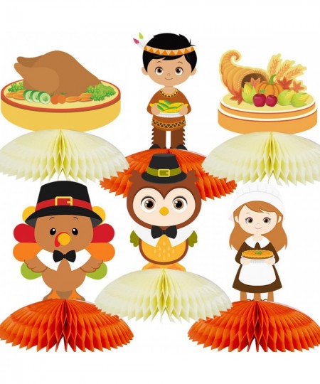 Thanksgiving Honeycomb Centerpieces 6 Pack Turkey Table Decorations Fall Decor Party Supplies 6.5 x 8 Inch for Home $22.27 - ...