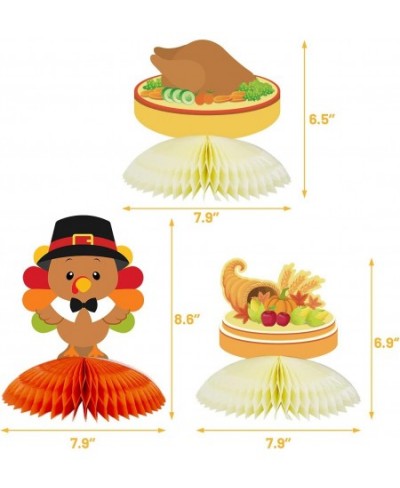 Thanksgiving Honeycomb Centerpieces 6 Pack Turkey Table Decorations Fall Decor Party Supplies 6.5 x 8 Inch for Home $22.27 - ...