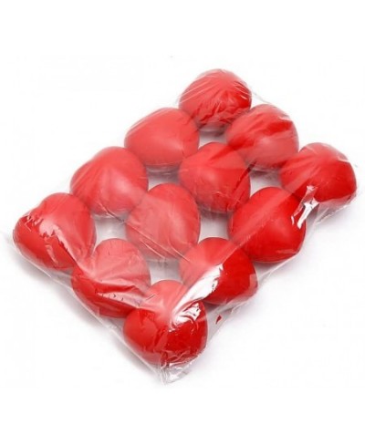 Red Hearts 2.8" Smile Face Squeeze Stress Relief Heart Shaped Balls 12 Pieces Smile Funny Face Stress Balls Valentine Party B...