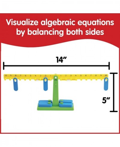 Student Math Balance - In Home Learning Manipulative for Early Math and Number Concepts - Includes 20 Weights - Beginner Addi...