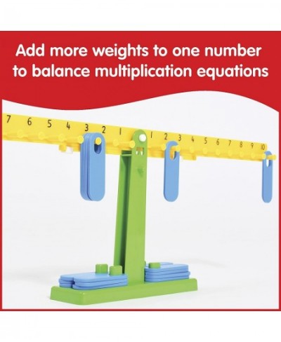 Student Math Balance - In Home Learning Manipulative for Early Math and Number Concepts - Includes 20 Weights - Beginner Addi...