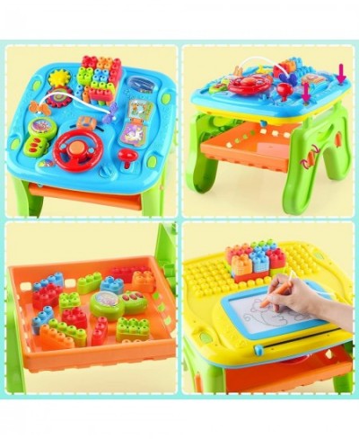 NA Baby Activity Table&Learing Table 7-in-1 Multi Kids Activity Table Set Early Education Toy Musical Table&Block Table Toys ...