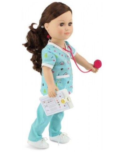 18 Inch Doll Clothes Clothing 6 PC Doctor Veterinarian Outfit Gift Set Girl Girls Toy with Doll Accessories | Mom's Choice Aw...