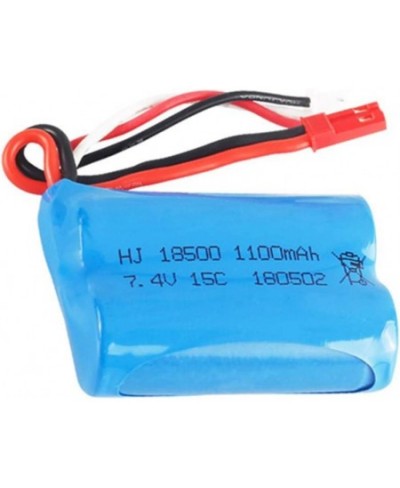 7.4v 1100mah li-ion Battery JST Plug for HQ 827 823 871 MJX T10 T11 T34 RC FT007 RC Boat Spare Parts Accessories 2 Pack with ...