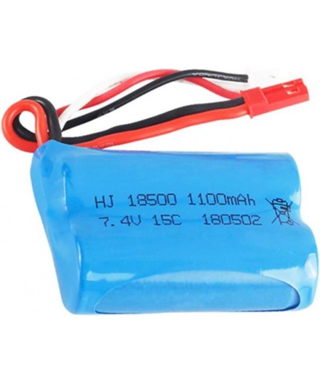 7.4v 1100mah li-ion Battery JST Plug for HQ 827 823 871 MJX T10 T11 T34 RC FT007 RC Boat Spare Parts Accessories 2 Pack with ...