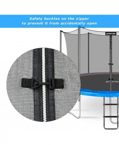 Replacement Trampoline Safety Net Enclosure for Round Frame Trampolines Breathable and Weather-Resistant Trampoline Net Repla...