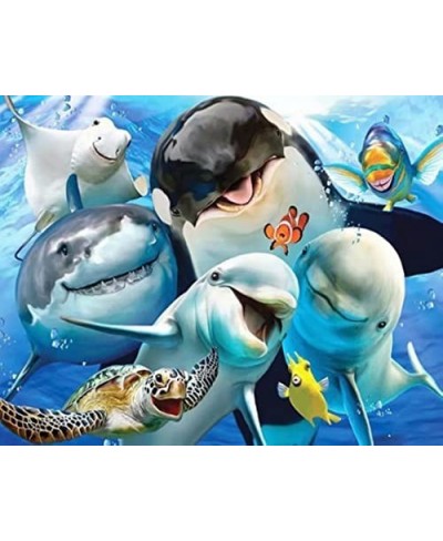 300 Piece Jigsaw Puzzle Shark Dolphin Sea Turtle School Supplies Challenge Educational Game for Adults Animal Plant Wooden Pu...