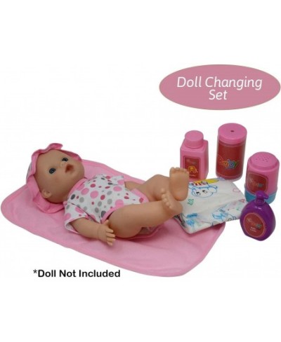 50Piece Baby Doll Feeding & Caring Accessory Set in Zippered Carrying Case - Accessories for Dolls $42.10 - Doll Playsets