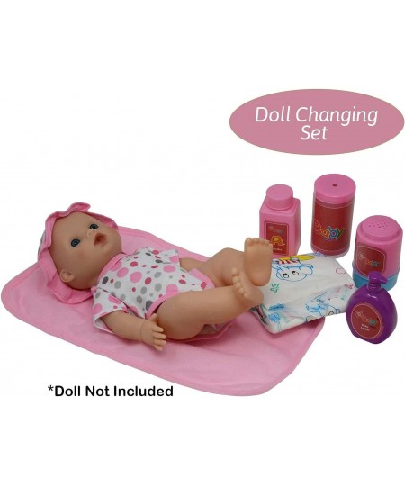 50Piece Baby Doll Feeding & Caring Accessory Set in Zippered Carrying Case - Accessories for Dolls $42.10 - Doll Playsets