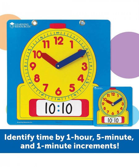 Write & Wipe Clocks Classroom Set - 25 Pieces Ages 6+ Laminated Dry-Erase Teaching Aids Teacher Supplies Learning Time $42.57...