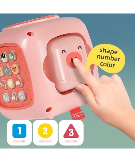 Toddlers Interactive Cube Activity Musical Box Educational Baby Toy with Vehicle Play Number Learning (Piggy) $28.11 - Baby M...