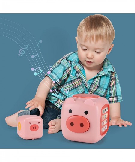 Toddlers Interactive Cube Activity Musical Box Educational Baby Toy with Vehicle Play Number Learning (Piggy) $28.11 - Baby M...