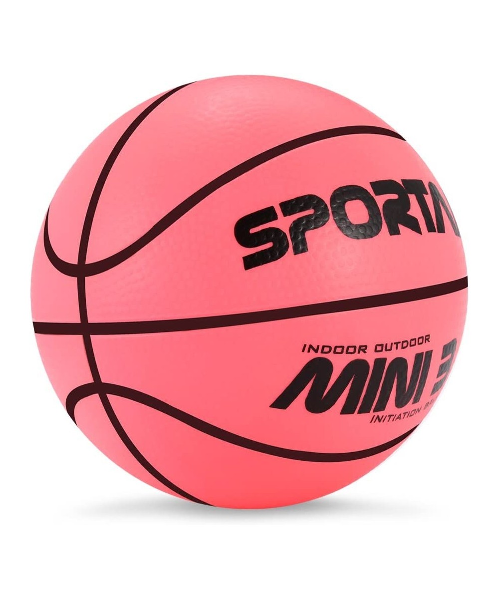 Mini Basketball Toys for Kids - Toddlers Basketball Small and Cute Bouncy - Beach Ball Safe and Soft to Handheld 5" Pink Bask...