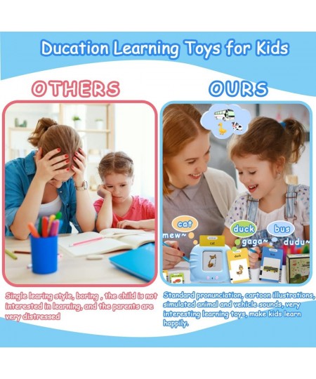 Talking Flash Cards Learning Toys for Toddlers Ages 2 3 4 5 6 Year Old Boys Girls Speech Therapy Toy Autism Toys Educational ...