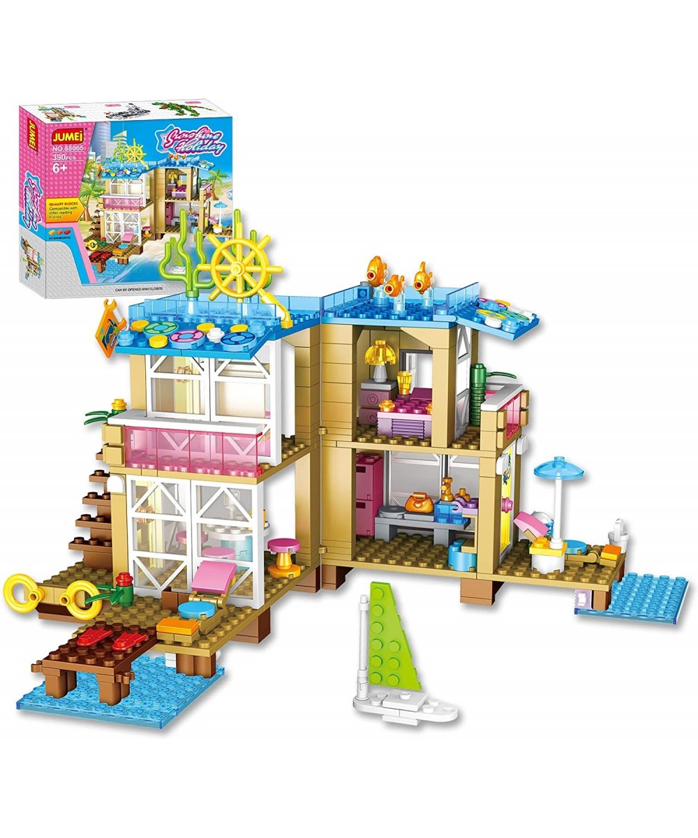 Friends Set Building Blocks Girls Building Toys Set 390 PCS Girls Block Set Beach Friends House Set Building Set Toys Friends...