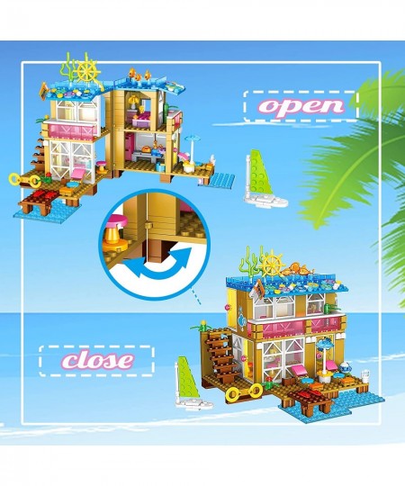 Friends Set Building Blocks Girls Building Toys Set 390 PCS Girls Block Set Beach Friends House Set Building Set Toys Friends...