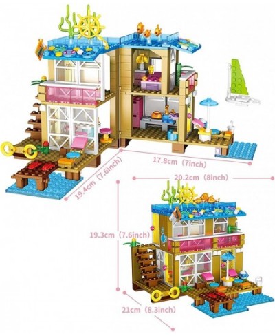 Friends Set Building Blocks Girls Building Toys Set 390 PCS Girls Block Set Beach Friends House Set Building Set Toys Friends...