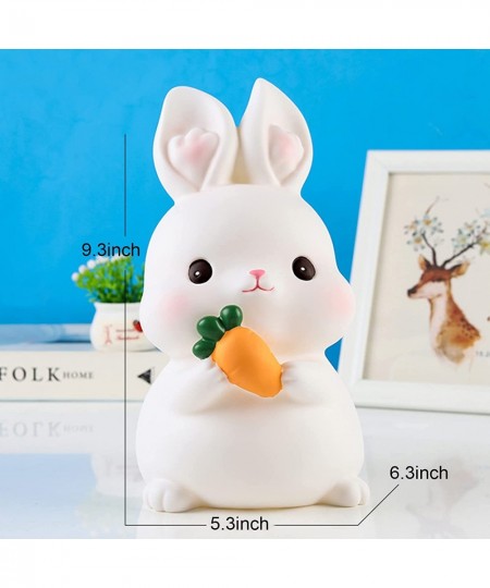 Bunny Piggy Bank for Kids Large Rabbit Coin Bank Unbreakable Saving Money Banks Creative Coin Box Money Savings Jar Toy Nurse...