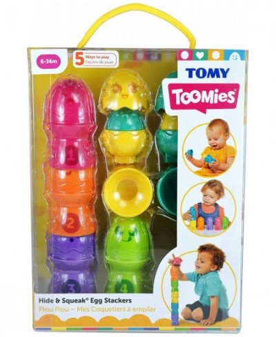 Toomies Hide & Squeak Eggstension Egg Stackers $43.89 - Early Development & Activity Toys