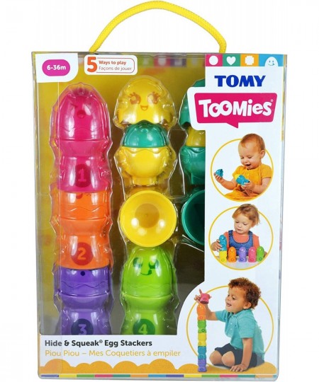 Toomies Hide & Squeak Eggstension Egg Stackers $43.89 - Early Development & Activity Toys