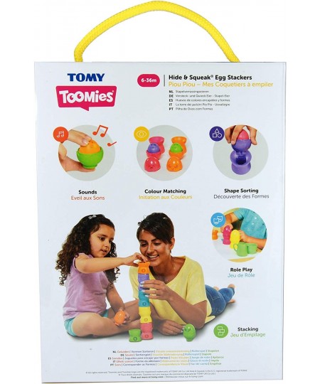 Toomies Hide & Squeak Eggstension Egg Stackers $43.89 - Early Development & Activity Toys