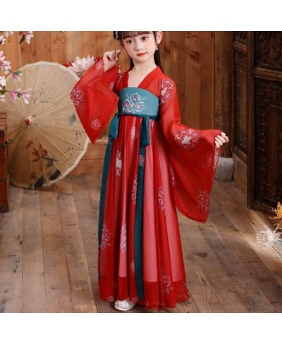 Deluxe Chinese Princess Hanfu Dress Tang Dynasty Child Ancient Ruqun Wide Sleeve Big Swing Costume Asian Outfit $72.36 - Kids...