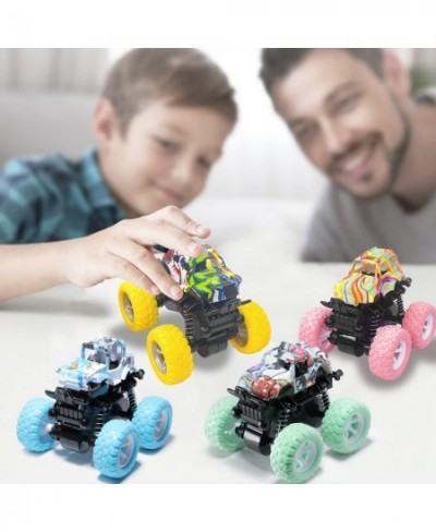 Monster Truck Toys for Boys Girls 3 4 5 6 7 Years Old Mini Toy Big 360 Rotation Car Playsets Birthday Party Supplies Cake Top...