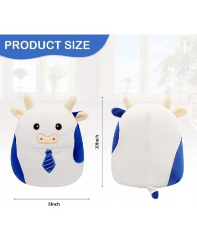 Cow Stuffed Animals Cow Plushie Toy 10Inch Cute Cow Plush Pillow Toy Soft Cow Plush Stuffed Animal Cow Doll Gift for Kids Bir...