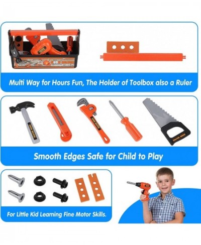 Kids Tool Set - Tool Kit for Kids Pretend Play Construction Toy with Tool Box Kids Drill Tool Toys Construction Accessories G...