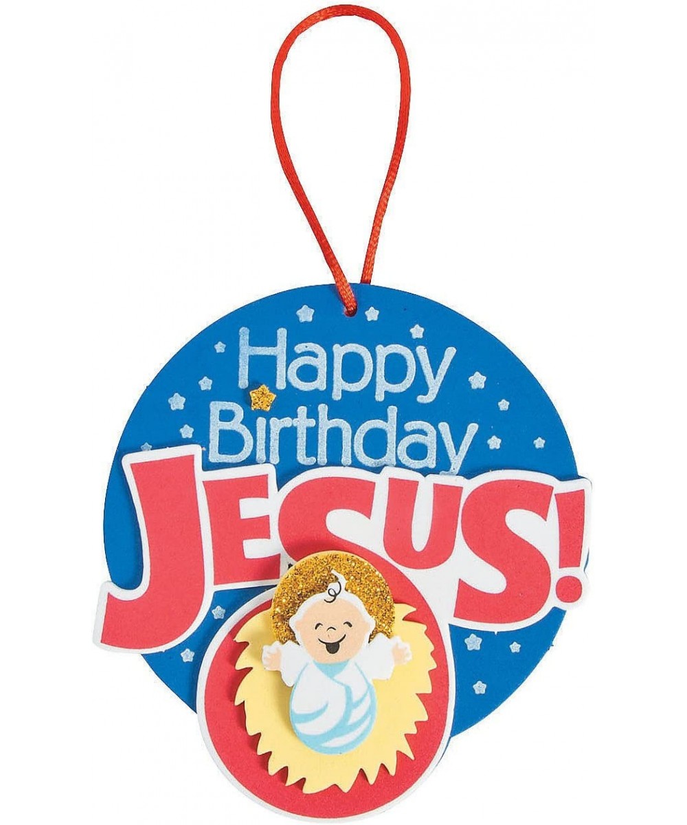 Happy Birthday Jesus Manger Ornament Craft Kit - Makes 12 - Crafts for Kids $27.86 - Craft Kits