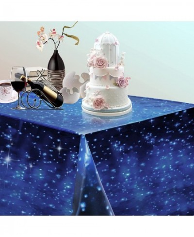 3 PCS Space Tablecloth Disposable Starry Night Tablecloth Decorations Plastic Galaxy Table Cover Waterproof Table Cloths Star...