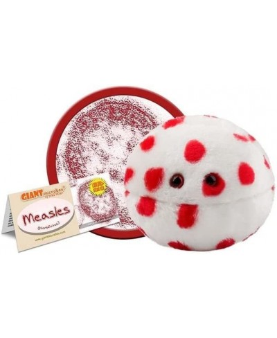 GIANTmicrobes Measles Plush – Learn about Vaccines and Microbes with this Educational Plush Memorable Gift for Pediatricians ...