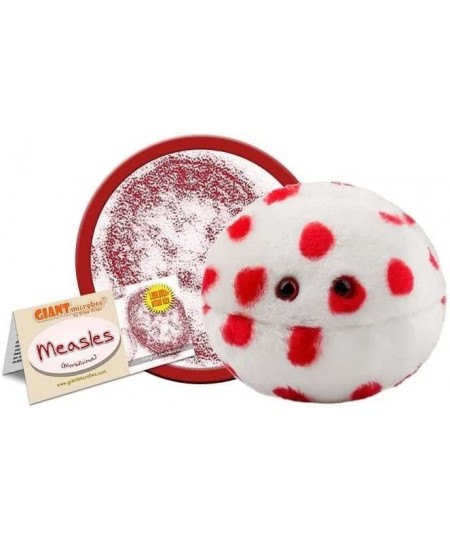 GIANTmicrobes Measles Plush – Learn about Vaccines and Microbes with this Educational Plush Memorable Gift for Pediatricians ...