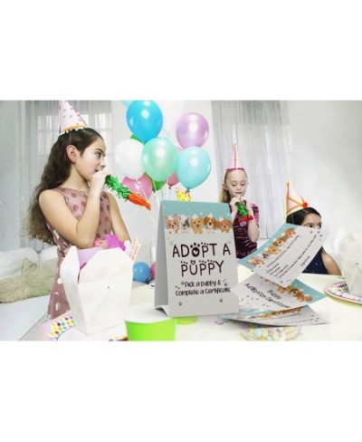 1 Adopt a Puppy Sign & 10 Puppy Adoption Certificate Set Adopt An Party Children Birthday Party Classroom Parties/013B $24.89...