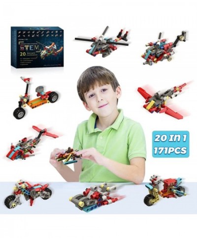 STEM Building Toys for Ages 5-8 Years Old Kids 20 -in- 1Models Kids Love to Build and Play 171Pcs Construction Set with Engin...