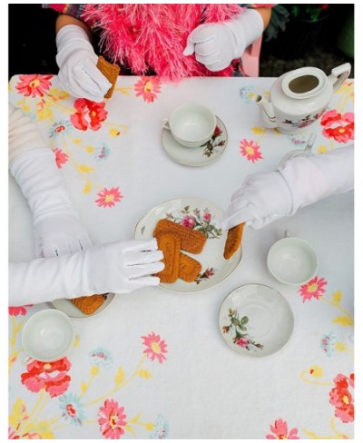 Girls Tea Party Stretch Polyester Long Dress Gloves Set of 4 White Childrens $30.43 - Kids' Dress-Up Accessories