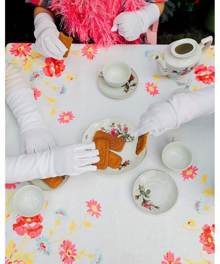 Girls Tea Party Stretch Polyester Long Dress Gloves Set of 4 White Childrens $30.43 - Kids' Dress-Up Accessories