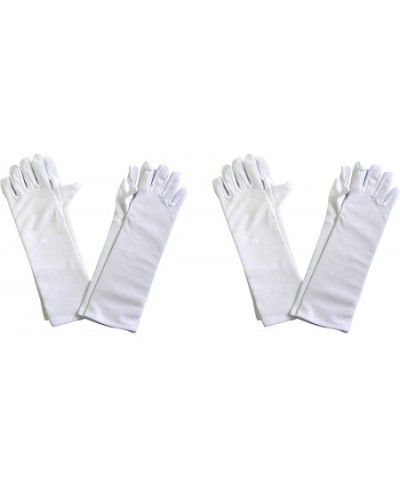 Girls Tea Party Stretch Polyester Long Dress Gloves Set of 4 White Childrens $30.43 - Kids' Dress-Up Accessories