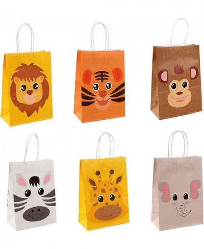 18 Packs Safari Animals Candy Bags For Birthday Party With Handles Jungle Theme Party Supplie Safari Animals Goodie Bags for ...