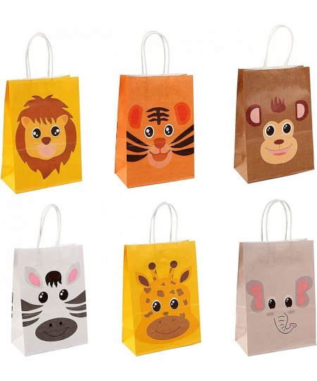 18 Packs Safari Animals Candy Bags For Birthday Party With Handles Jungle Theme Party Supplie Safari Animals Goodie Bags for ...