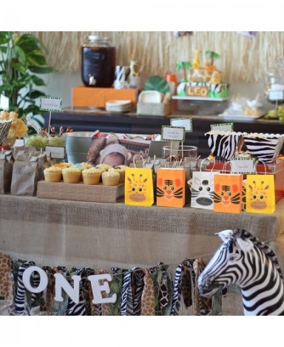 18 Packs Safari Animals Candy Bags For Birthday Party With Handles Jungle Theme Party Supplie Safari Animals Goodie Bags for ...