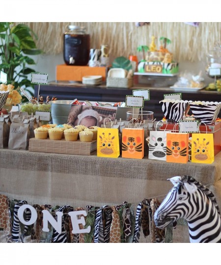 18 Packs Safari Animals Candy Bags For Birthday Party With Handles Jungle Theme Party Supplie Safari Animals Goodie Bags for ...