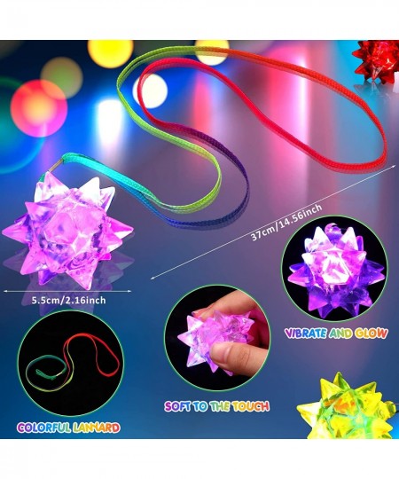 72 Pcs Glow in The Dark Party Supplies 36 Pcs Led Glasses 36 Pcs Glow Necklaces Light up Glasses Flashing Crystal Star Neckla...