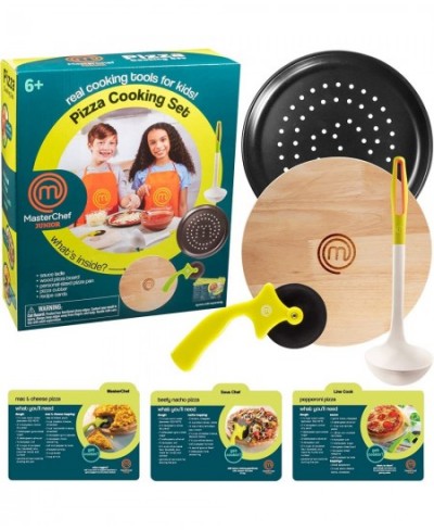 Pizza Cooking Set - 5 Pc Kit Includes Real Cookware for Kids and Recipes $46.85 - Toy Kitchen Products