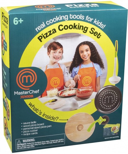 Pizza Cooking Set - 5 Pc Kit Includes Real Cookware for Kids and Recipes $46.85 - Toy Kitchen Products