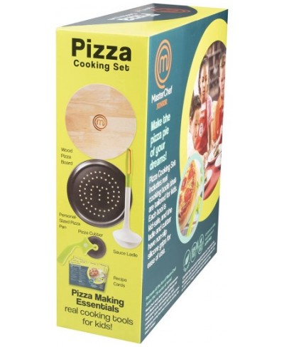 Pizza Cooking Set - 5 Pc Kit Includes Real Cookware for Kids and Recipes $46.85 - Toy Kitchen Products