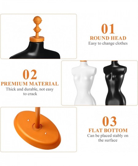 4pcs Doll Cloth Gown Display Support Holder Mini Mannequin Model Stand Plastic Display Support Holder for Doll $18.55 - Dolls