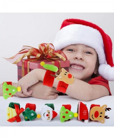 3 Pieces Christmas Slap Bracelets for Kids Santa Claus Snowman Reindeer Wristband Xmas Decorations for Girls and Boys 3 Pcs $...